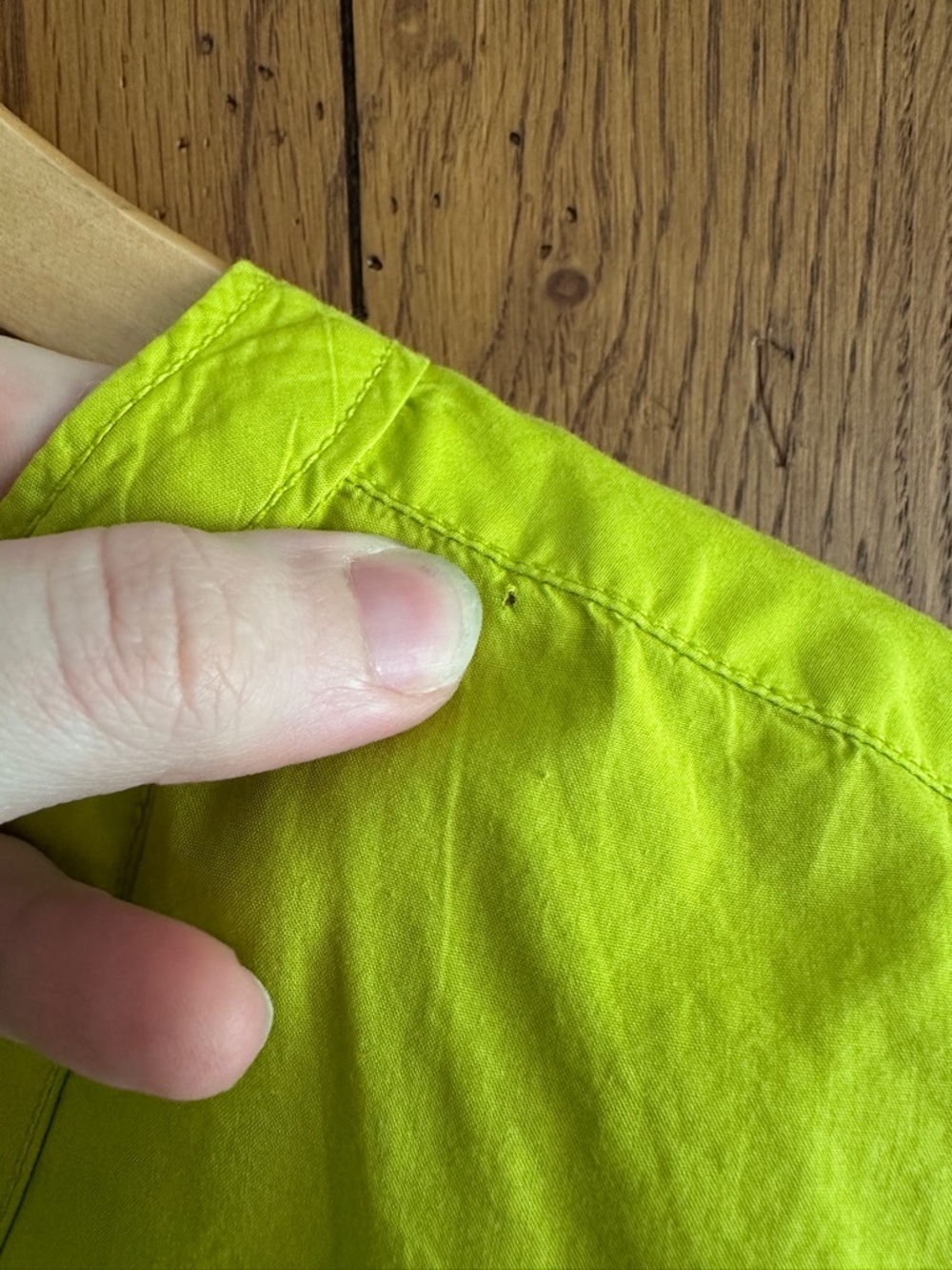 Pilcro Lime Green Button-Up Blouse - Picture 3 of 8